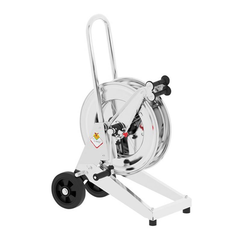 MANUAL TROLLEY-MOUNTED HOSE REEL